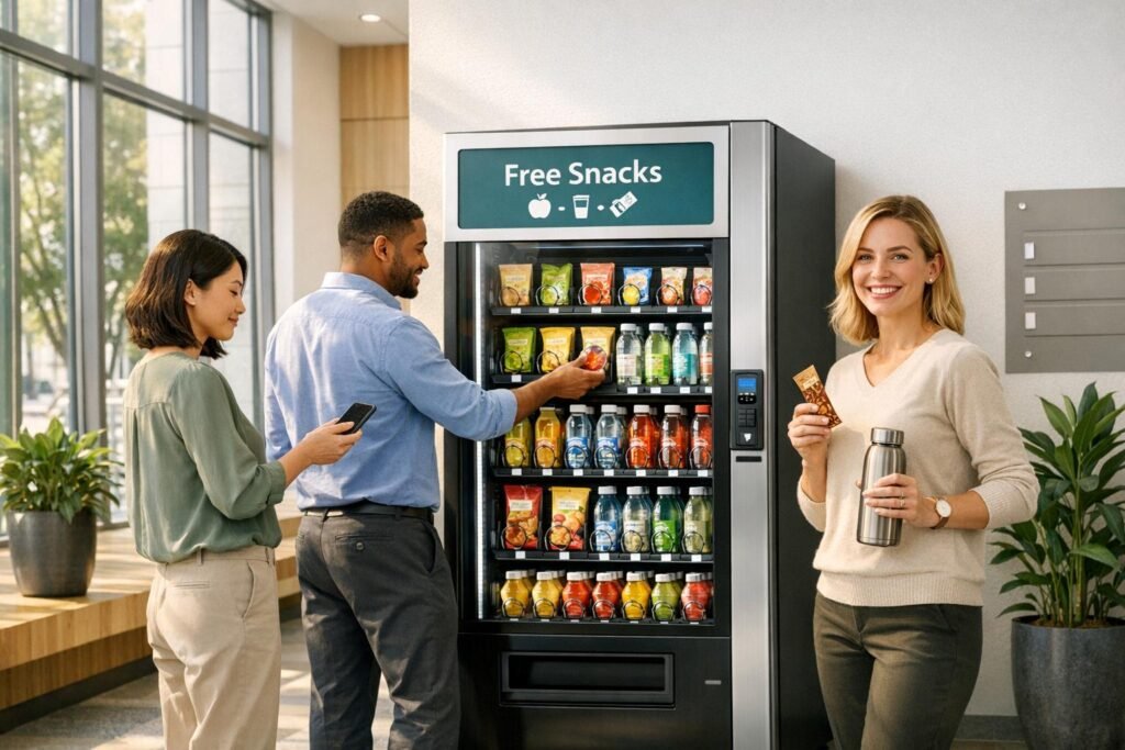 7 Benefits of Free Vending Machines for Office Buildings
